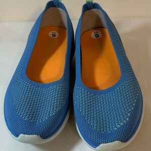 Vionic Vortex Kallie Slip-On Walking Shoes Azure Blue Mesh Loafer